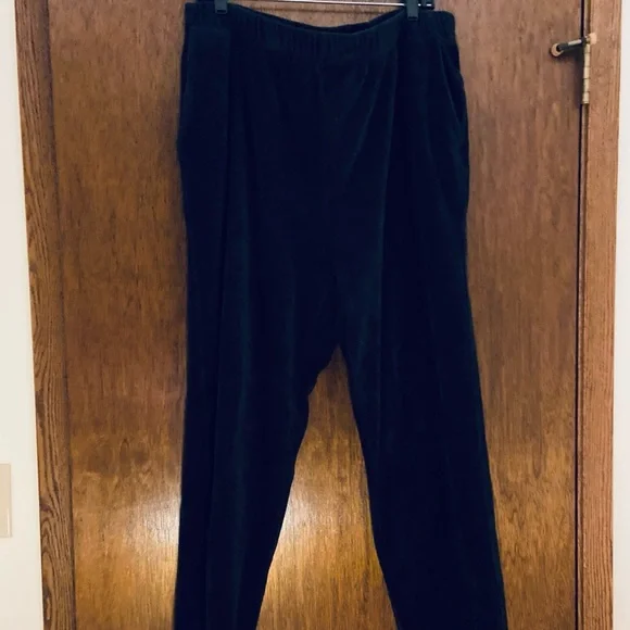 Lands' End Plus Size 1X Women's Corduroy Knit Pants - Picture 3 of 7